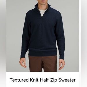 Men’s Lululemon knit half zip sweater